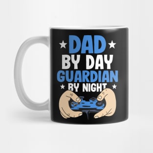 Dad By Day Guardian By Night Funny Fathers Day Mug